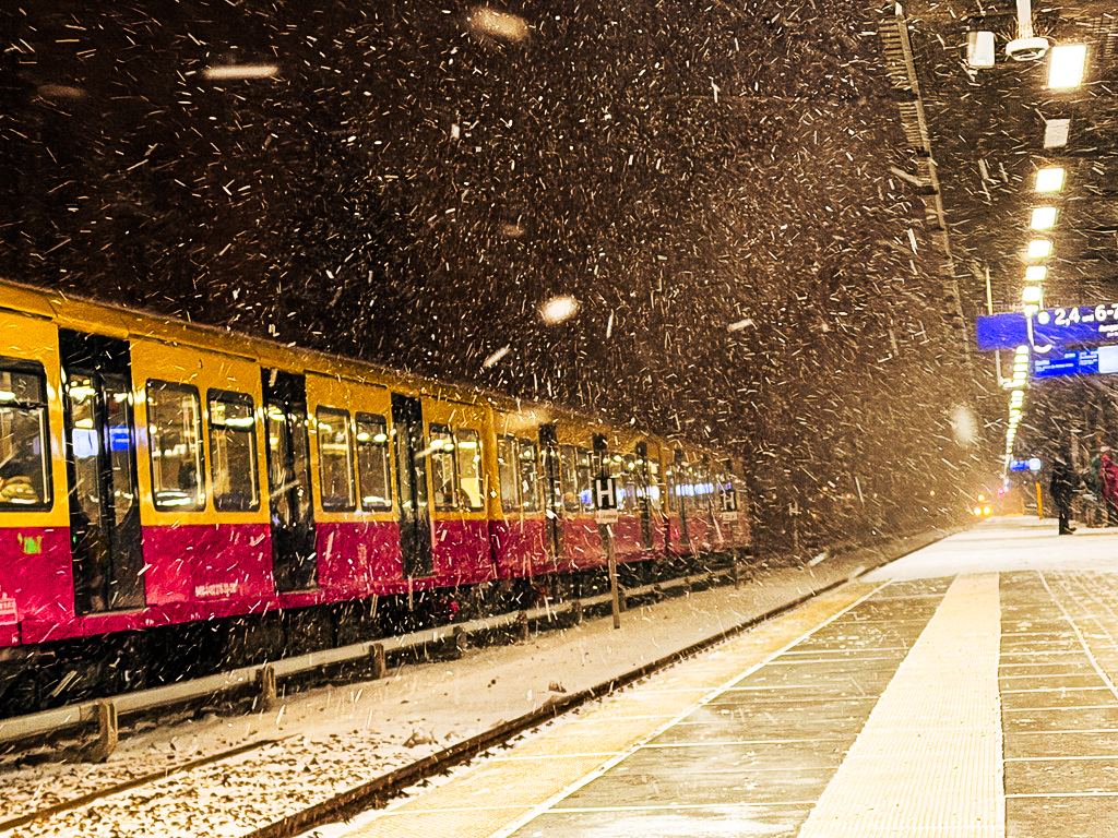 U-Bahn im Schnee